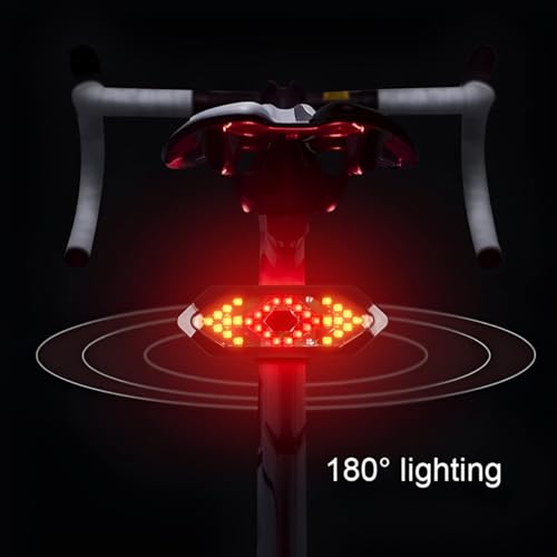 Kit Lanterna Bike e Sinalizador Traseiro com Seta Direcional Farol Luz de Bicicleta Led T6 Potente R