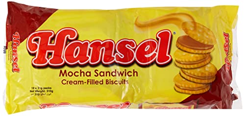 Hansel Rebisco Mocha Sandwich Biscuits(10 X 31gm) 310 gm