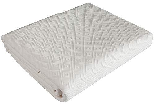 Venilia sous-Nappe Bulgomme® Protège Table, Polyester, Blanc, PVC, Rondes, 135 x 135 cm, 53899