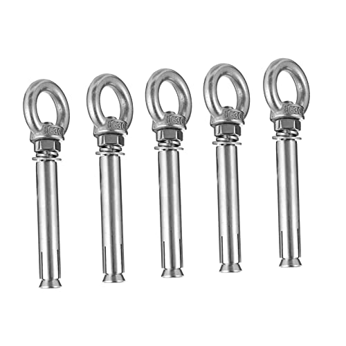 iplusmile 5piezas Anillas De Inoxidable Para Elevación y Transporte Tuercas Resistentes La Corrosión Argollas Para Carga y Decoración