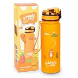 🙌 SICHER UND BENUTZERFREUNDLICH: Unsere Kinder Trinkflasche mit 1-Klick-Verschluss ermöglicht einfaches Öffnen und Schließen für kleine Hände, fördert die Unabhängigkeit und sorgt für sicheres Trinken.