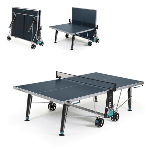 CORNILLEAU - Table de ping Pong d'extérieur 400X Outdoor - Loisir de Jardin - Agrément FFTT - Panneau Bleu 5mm