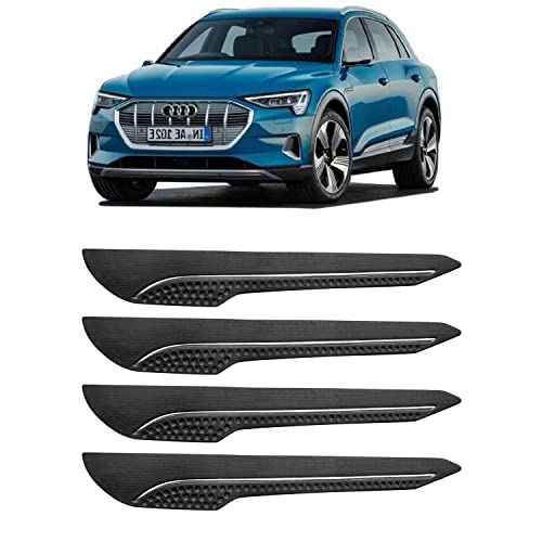 Image of AOSIS-Car Bumper Protector /Bumper Guard for Audi E-Tron with Single Chrome Stripe (4-Pcs)