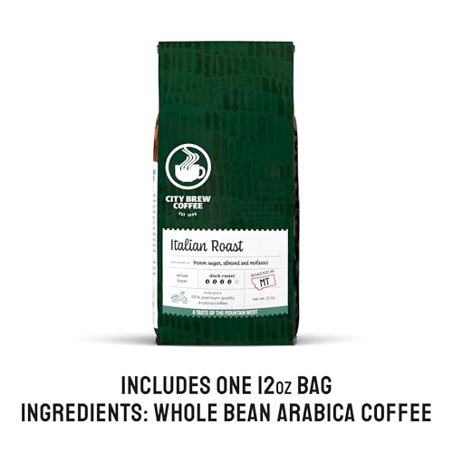 City Brew Italian Roast Café en Grano 12 oz miniatura 2