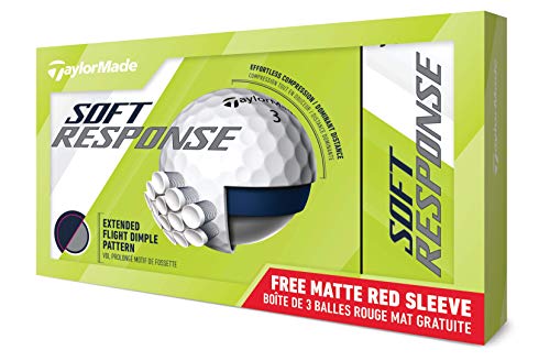 TaylorMade TM20 Soft Response 15bp Golf Ball, White, One Size