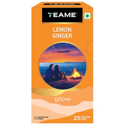 Image of TE-A-ME Lemon Ginger Herbal Infusion Tea | 25 Tea Bags