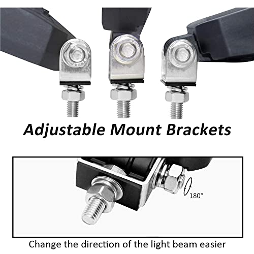 Image of 4 Inch LED Light Pods Bar with Wiring Harness, Cube LED Work Lights 120W 10000lm 2 Pack Off Road Lights for ATV UTV RV SUV SXS Tractor Truck Golf Cart Lawn Mower Go Cart, 12V 24V