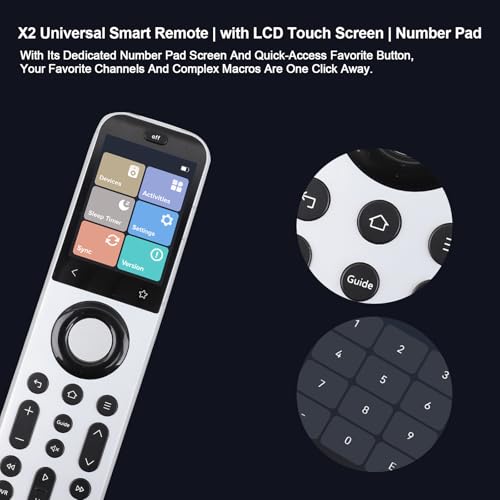 Image of SofaBaton X2 Universal Remote with Touch Screen, Hub and App, All in One Universal Remote Control with with Charging Dock and Customize Activities, Compatible with IR /Bluetooth /WiFi /RF Devices