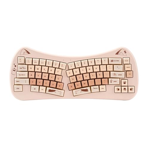 Pack clavier et souris rose sans fil pour aménager un bureau à la maison élégant - 3