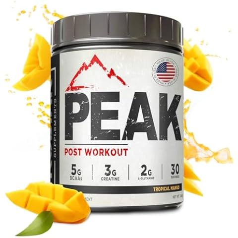 Kodiak Supplements Peak Post Workout - BCAA 2:1:1 Creatine - Glutamine - Muscle Recovery and Strength Building Supplement Cover