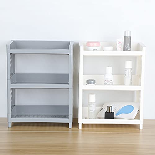 Xingwang Three-Layer Desktop Storage Rack, Foldable Office Stationery Storage Rack,Kitchen Seasoning Storage Rack, Bathroom Cosmetic Storage Rack (White, 3-Layer) #TOP3