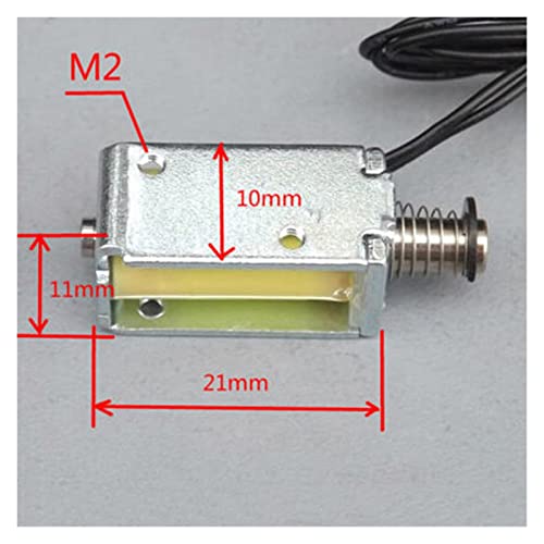 Micro solénoïde électroaimant 12V DC à tige push pull 4mm et aimant à aspiration pour robotique - 3