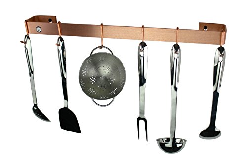 Enclume WR1 SCP Brushed Copper Handcrafted 24 Inch Utensil Bar Wall Rack thumb #4