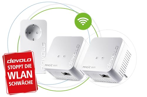 Magic 1 - Kit mini multiroom WiFi (1200 Mbit, G.hn, Powerline + WLAN, Mesh), 8570 - Powerline - Immagine 1