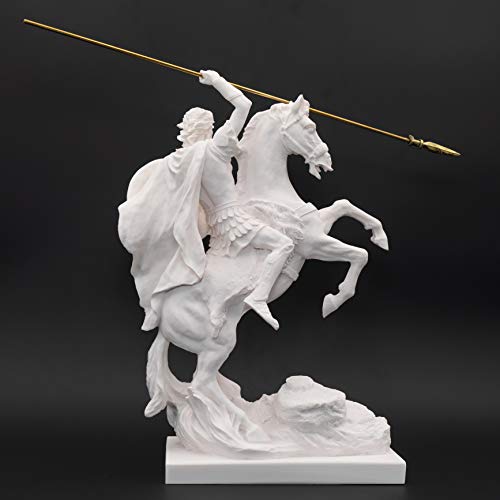 Estatua Alejandro Magno de Alabastro 13 pulg miniatura 5