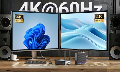 Mini PC sans ventilateur MINIX Z300 0dB processeur Intel N300 8 coeurs fréquence maximale : 3 60 Ghz Ram SSD de 2 ports HDMI 4K double écran Wi Fi 6 Bluetooth 5.2 - vue 8