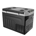 EKOJUCE 12 Volt Refrigerator, 32QT(30L) Compressor Electric Cooler, 12V fridge -4?-68?, Car Refrigerator 12/24V DC & 110-240V AC for Camping, Fishing, Travel, Home