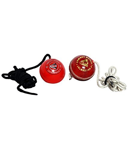 CW Hanging Cricket Ball Cricket Practice Pack of 2 Synthetic & Leather Balls (B00TFD24ZM) Amazon Price History, Amazon Price Tracker