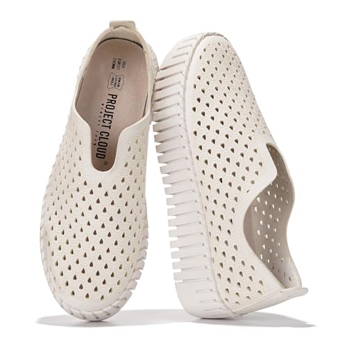 Image of Project Cloud Platform Loafers for Women - Lightweight Summer Shoes for Women 2026 - Slip-On Casual Shoes - Non Slip Fashion Sneakers - Leather Insole Womens Footwear (Daffodil)