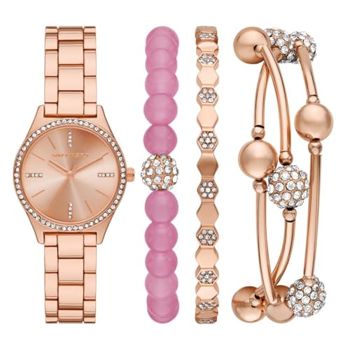 Montre femme rose et bracelet Skechers en alliage pour sublimer vos tenues