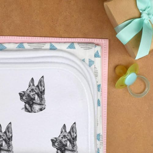 Azeeda 'German Shepherd Portrait Side View' Baby Burp/Wash Cloth (BC00035204)3