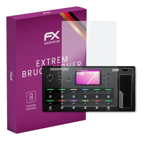 atFoliX Plastic Glass Protective Film compatible with Headrush Pedalboard Glass Protector, 9H Hybrid-Glass FX Screen Protector