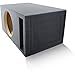4.0 Cu. Ft. Ported/Vented MDF Sub Woofer Enclosure Box [Black] for Car Subwoofer(s) (4.0 ft^3 @ 32Hz) | Premium MDF Construction | Made in U.S.A. (Single 15