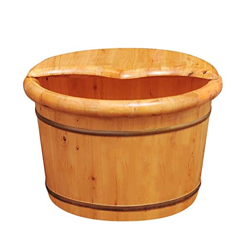 Tina para spa de pies de madera hecha a mano