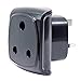 Produktbild Südafrika 3-poliger Großer Stecker Typ M Adapter Konvertiert in 3-polige UK Steckdose, BS 8546 Zugelassen, 13A Sicherung mit Sicherheitsverschluss (1 Stück Schwarz)