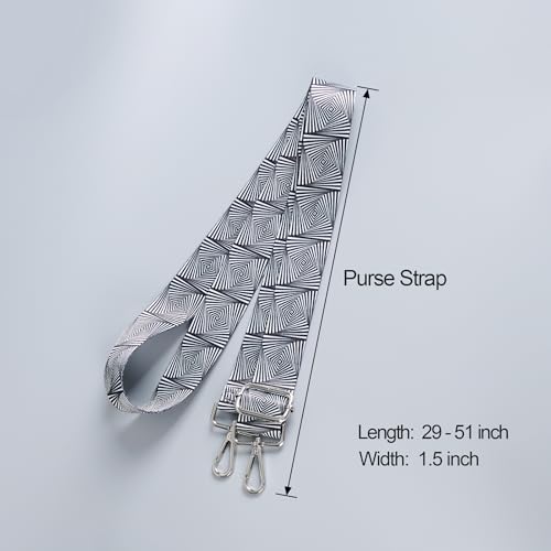 Image of chushui Silver Hardware Purse Strap,Replacement Crossbody Adjustable Shoulder Strap for Handbag Bag