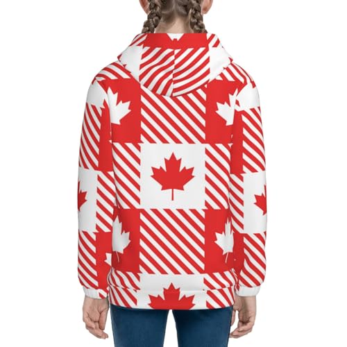 Maple Leaves1 Kid Hoodies Boys Zip Up Sweatshirts Girls Pullover with Pocket 5