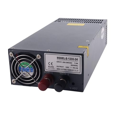 Alimentation à découpage S-1200-24 1200W résolvant les chutes de tension sur LED et moteurs 24V