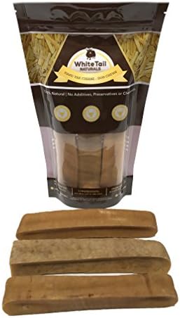 WhiteTail Naturals Himalayan Yak Milk Dog Chews (3 Pack X-Large) 1 Pound | Healthy, Natural Pet Snacks | Large Breeds | Extra Large, Hard 7 to 9 Inch Organic Chew for Dogs Dental Health
