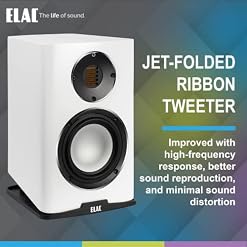 Elac Carina BS243.4 – Paire d’enceintes d’étagère – Blanc satiné - Les Beatles, Paul McCartney, John Lennon, RIngo Starr, George Harrison Elac Carina BS243.4 – Paire d'enceintes d'étagère – Blanc satiné – Image 2
