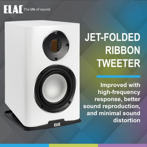 Elac Carina BS243.4 – Paire d’enceintes d’étagère – Blanc satiné - Les Beatles, Paul McCartney, John Lennon, RIngo Starr, George Harrison Elac Carina BS243.4 – Paire d'enceintes d'étagère – Blanc satiné – Image 3