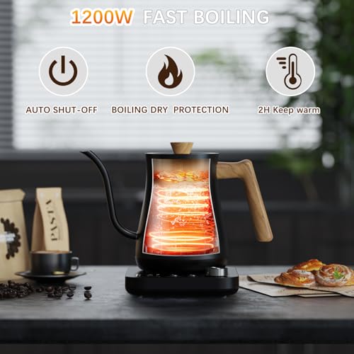 Gooseneck Electric Kettle with ±1℉ Control
