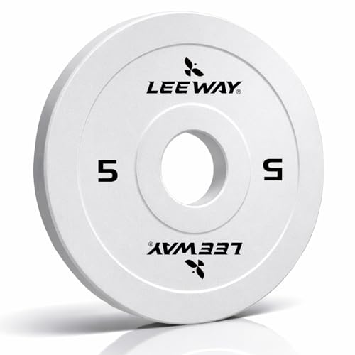 Image of Leeway Color Steel Weight Plates (5kg x 2) | Iron Plates for Gym | 51mm Olympic Hole | Metal weight for Home Gym & Powerlifting | Solid Steel Construction (Multi Color, 5kg Pair)