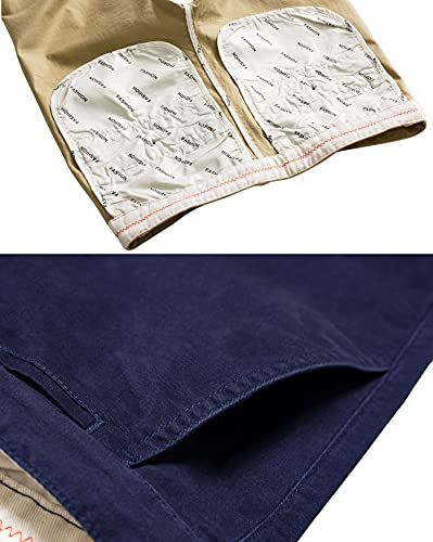 Men‘s Cropped Chino Pants Skinny Fit Chinos Khaki Pant4