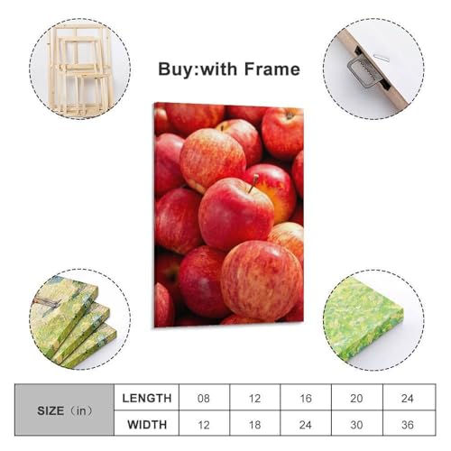 Papier peint ZHOUKEG pomme rouge pour décorer petits murs