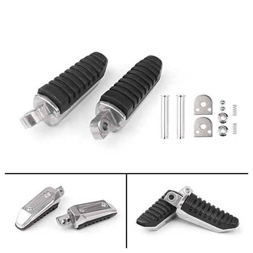 Artudatech Reposapies Moto Trasero Pasajero, Metal Estribo Moto Reposapiés Moto Clavija Motocicleta Foot Rest para S-U-Z-U-K-I V-Strom DL 650 GSX 1250 1300 GSR 600