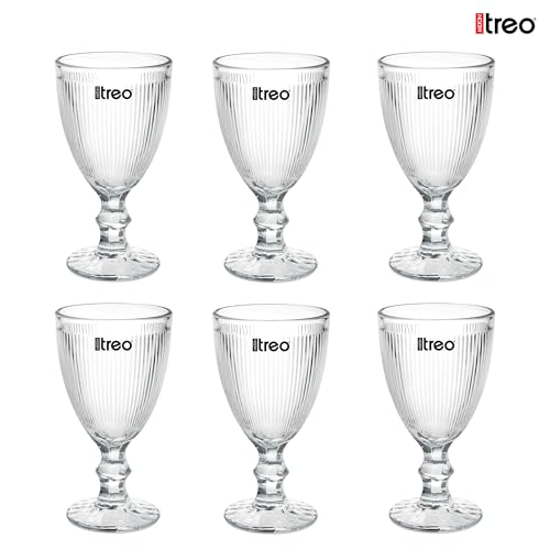 Image of Treo by Milton Victoria Goblet 300 ml I Tall Dessert Bowls with Wide Mouth for Easy scooping Ideal for Serving Sundaes ice Cream or Layered Desserts I for cafes, Parties, or Treats at Home I Set of 6
