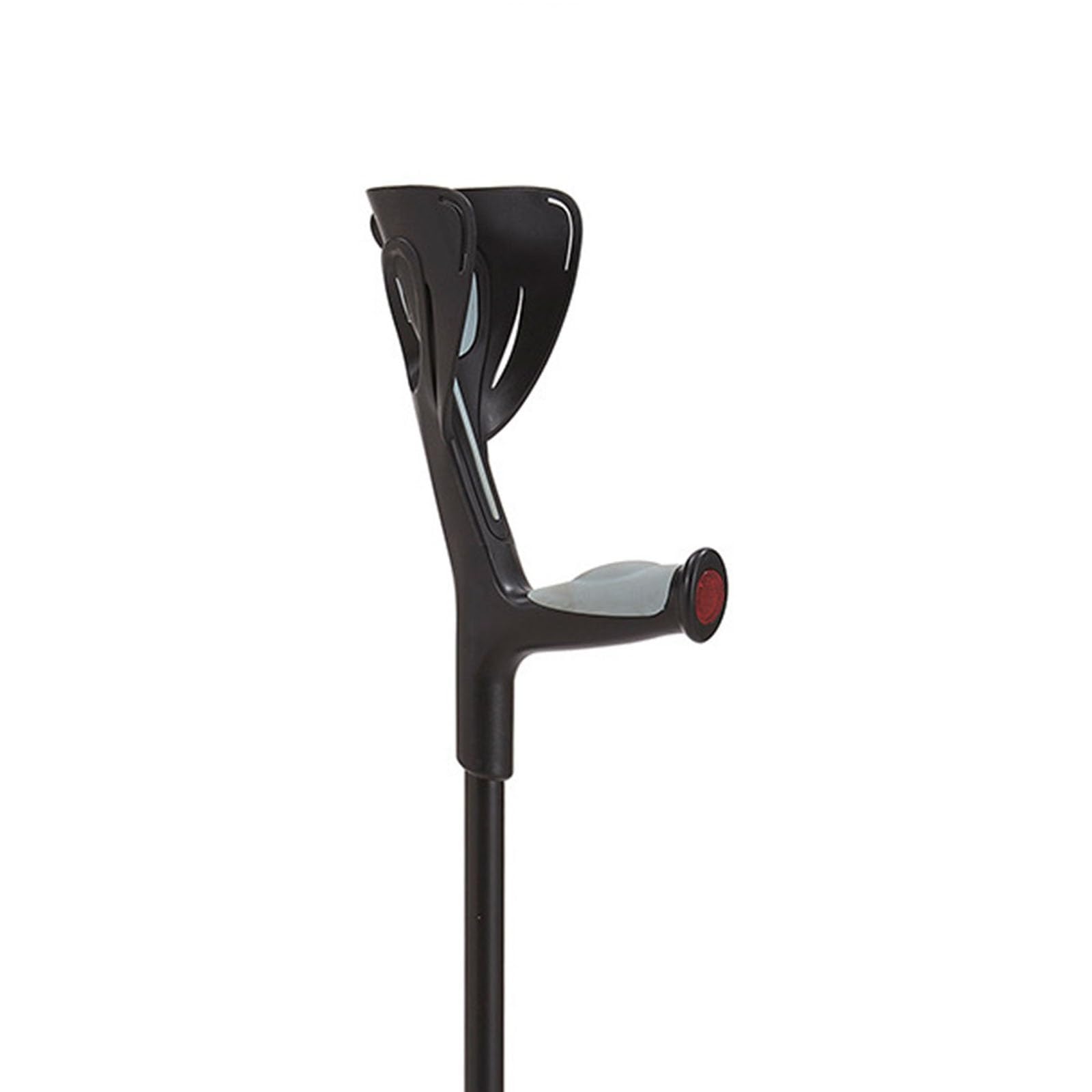 Ergonómicas Muletas Para Antebrazos Ajustables De Aluminio Ayudas Para La Movilidad Muletas Para Brazos Para Adultos, Empuñaduras Antideslizantes Muleta Para Codo(Negro)