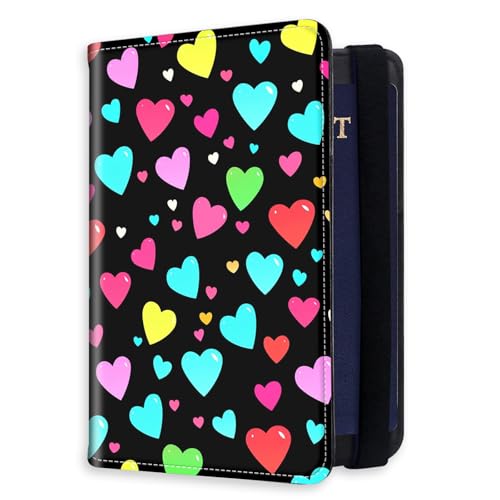 HJCYXJLK RFID�u���b�N �p�X�|�[�g�z���_�[ ���s�p �p�X�|�[�g�J�o�[�P�[�X ���s���ރI�[�K�i�C�U�[ �p�X�|�[�g�J�[�h�z���_�[ �p�X�|�[�g�E�H���b�g �J�[�h�X���b�g�t�� �j�����p 12, �J���[�n�[�g�^, 8.5*5.6 inch, ���_��