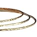 14k gold filled Bangles hammered slip on set of 3 textures, Mu-Yin Jewelry Handmade in USA (S)