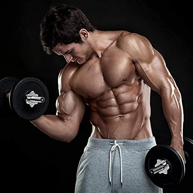 4pcs Standard Barbell Spin-Lock Collars Screw Clamps Anti-Slip Spin-Lock Collars for Dumbell Weight Lifting 1 inch