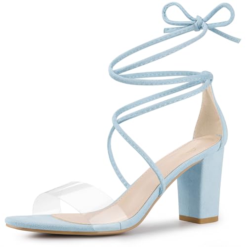 Sandale à talons lace up Allegra K chaussure ouverte été femme