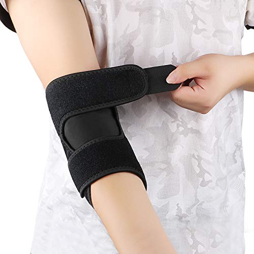 Elbow Support Fully-Adjustable Elbow Brace  Arthritic Pain Relief, Sports Injury Rehabilitation Tennis Elbow Support Strap  Single