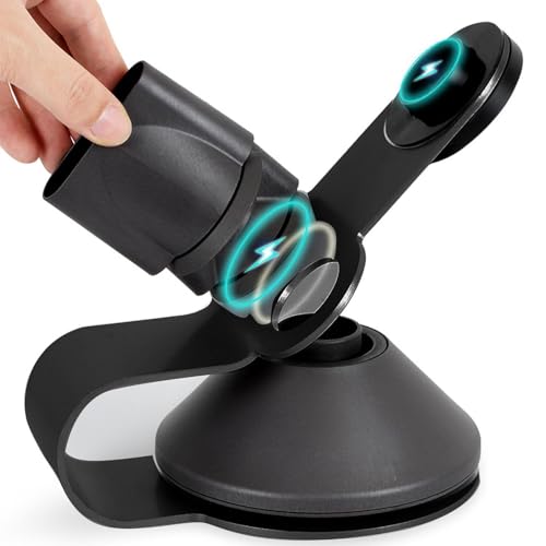 GLOGLOW 3 en 1 Selector de Secador de Cabello con ángulo de 45 Grados, Bosque de Aluminio de Bucle Magnético Soporte de Secador de Cabello de Aluminio para el Organizador de Baño