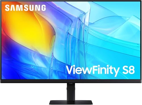 SAMSUNG Monitor De Computador De Alta Resolução 4K Uhd Da Série Viewfinity S8 (S80D) De 27', Hdr10, Várias Portas Com Hdmi, Displayport, Usb-A, Suporte Ajustável Em Altura, Ls27D806Eanxgo, 2024