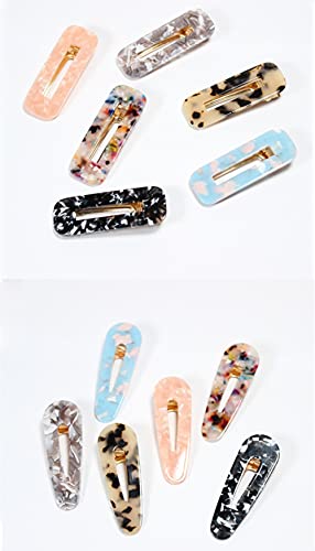 24 Pack Set Resin Hair Clips Fashion Geometric Hair Barrettes Acrylic Alligator Hair Pins Hair Accessories For Women Girls #TOP5